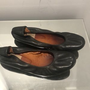 Lanvin ballerinas black leather